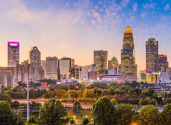 Charlotte, North Carolina, USA Skyline